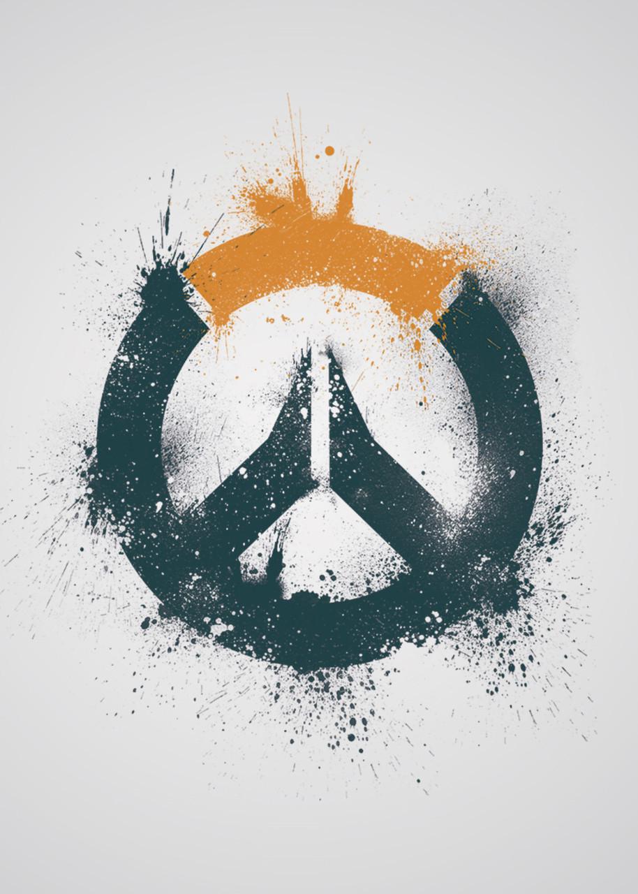 Картина постер Gee! Overwatch Овервотч логотип 40х60 см OW.09.054