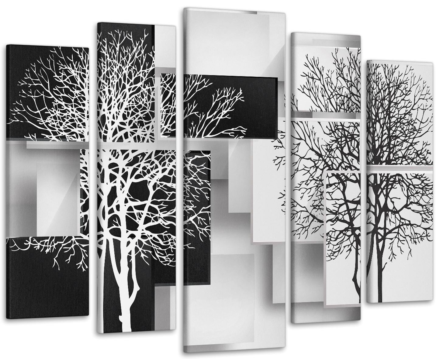 Картина модульна Абстракція Дерева 110х160 см (Art-434_5)