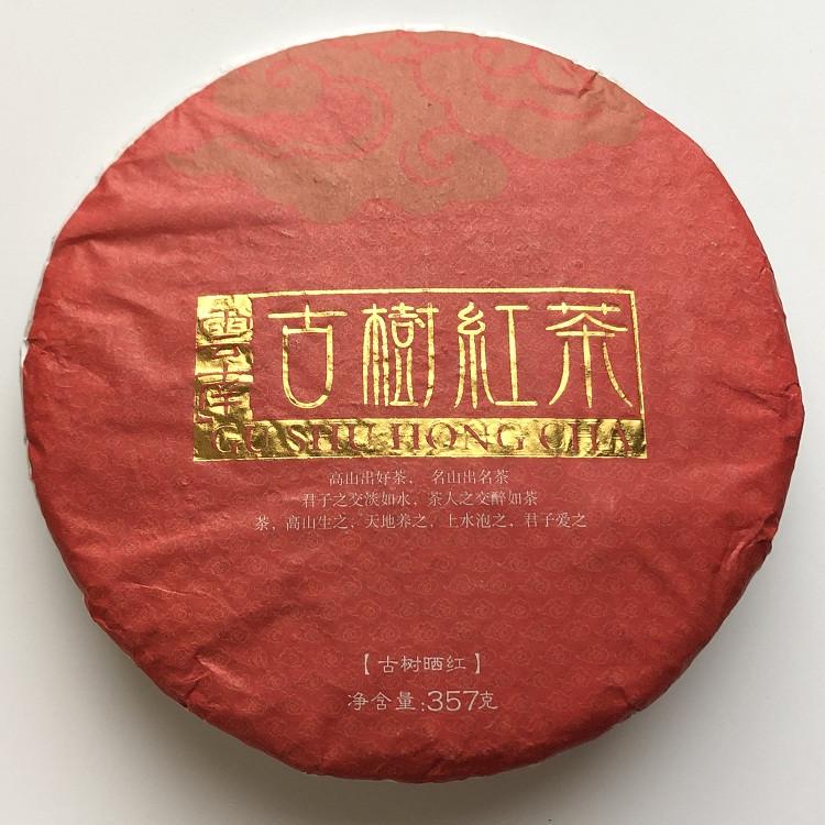 Чай черный Gu shu hong cha Гу Шу Хонг Ча блин 357 г