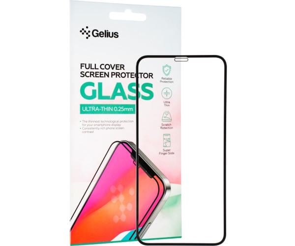 Защитное стекло Gelius Full Cover Ultra-Thin 0,25 мм для Apple iPhone 11 Black (0100000088699)