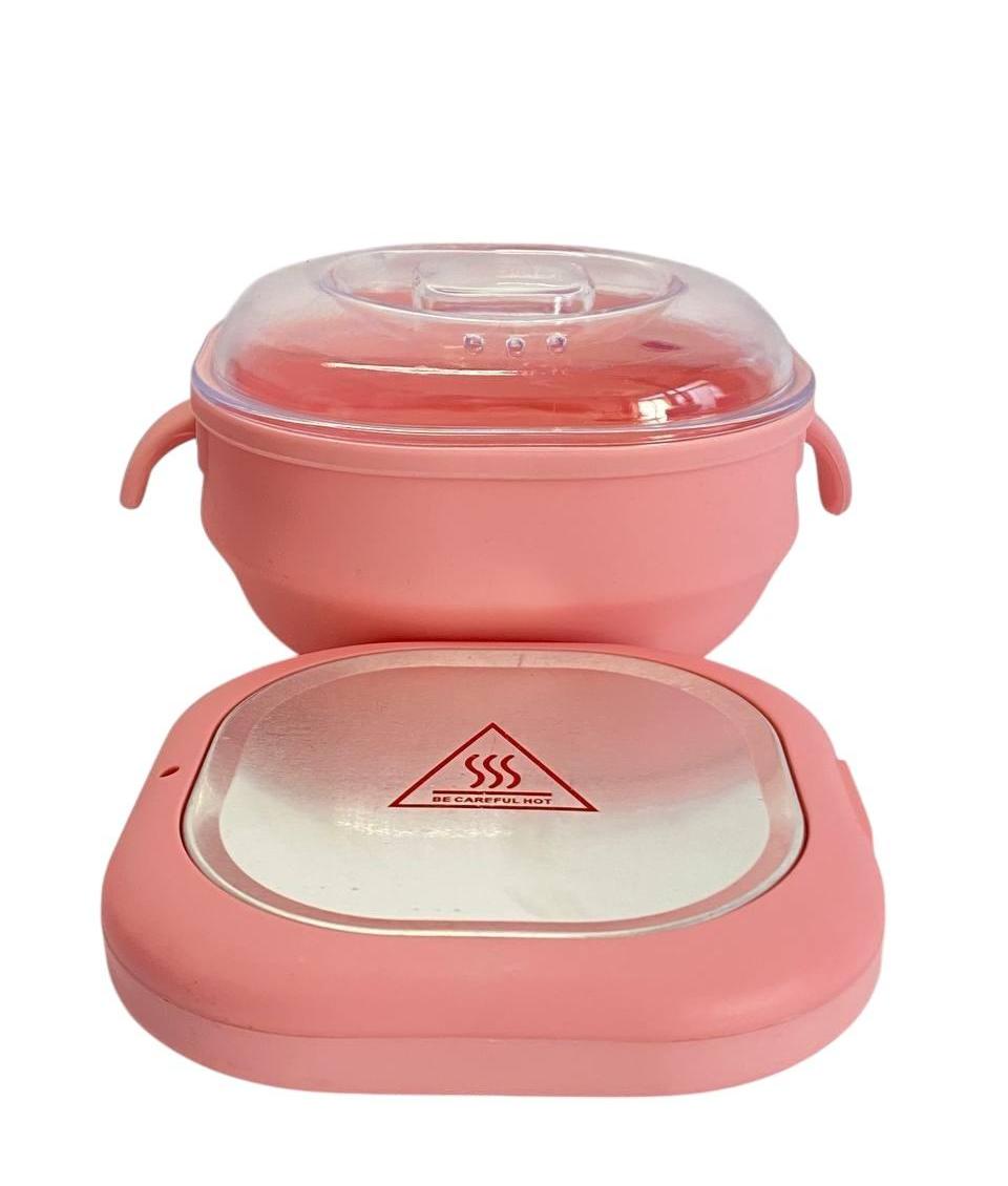 Стартовый набор для депиляции комплект с силиконовым воскоплавом 100 Вт/воском 100 г/шпатель деревянный 10 шт. 3в1 (NBS400P1) - фото 4