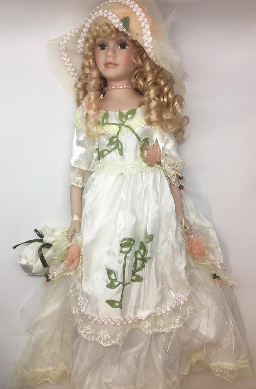 Лялька сувенірна Porcelain doll Софія порцелянова 50 см (1303-03) - фото 1