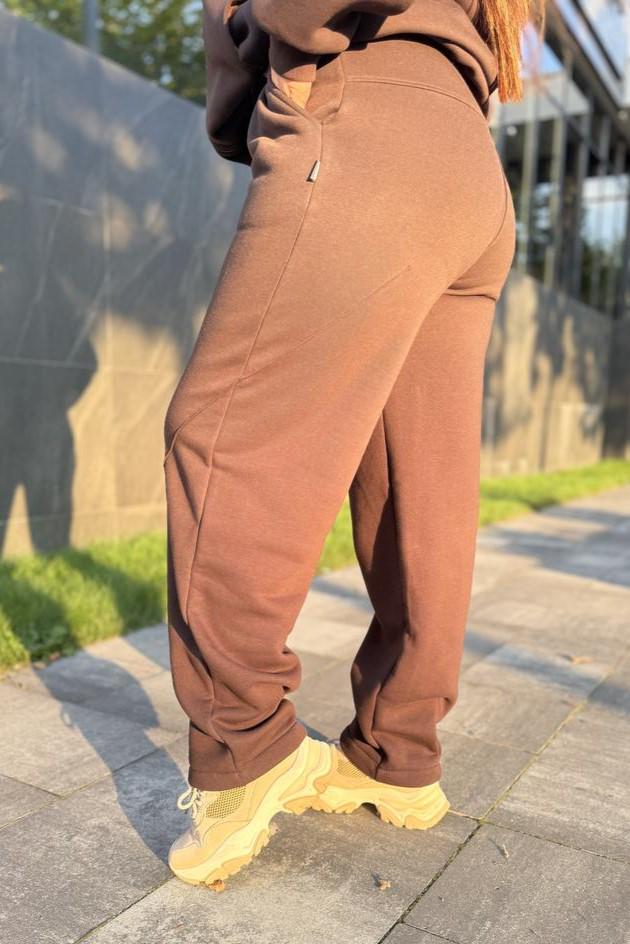 Брюки женские с начесом L Коричневый (М203.4) - фото 3 Брюки женские с начесом L Коричневый (М203.4) - фото 3