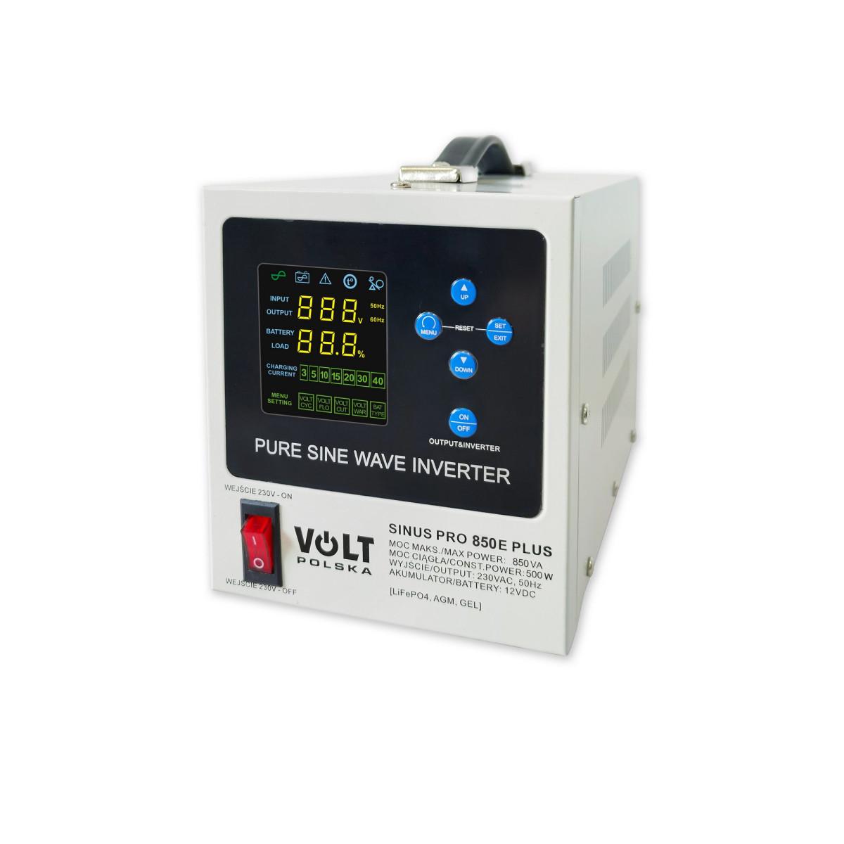 Источник бесперебойного питания Volt Polska Sinus PRO 850 E PLUS 12/230V (3SPM08012M)