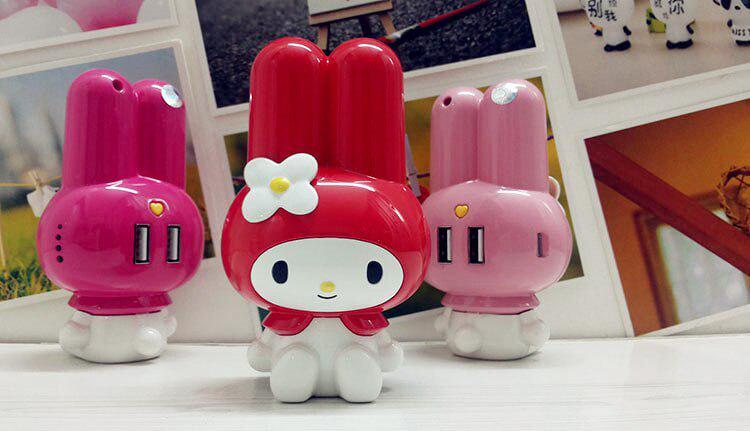 Зарядка портативная Hello Kitty подарочная 10000 mAh Розовый - фото 8