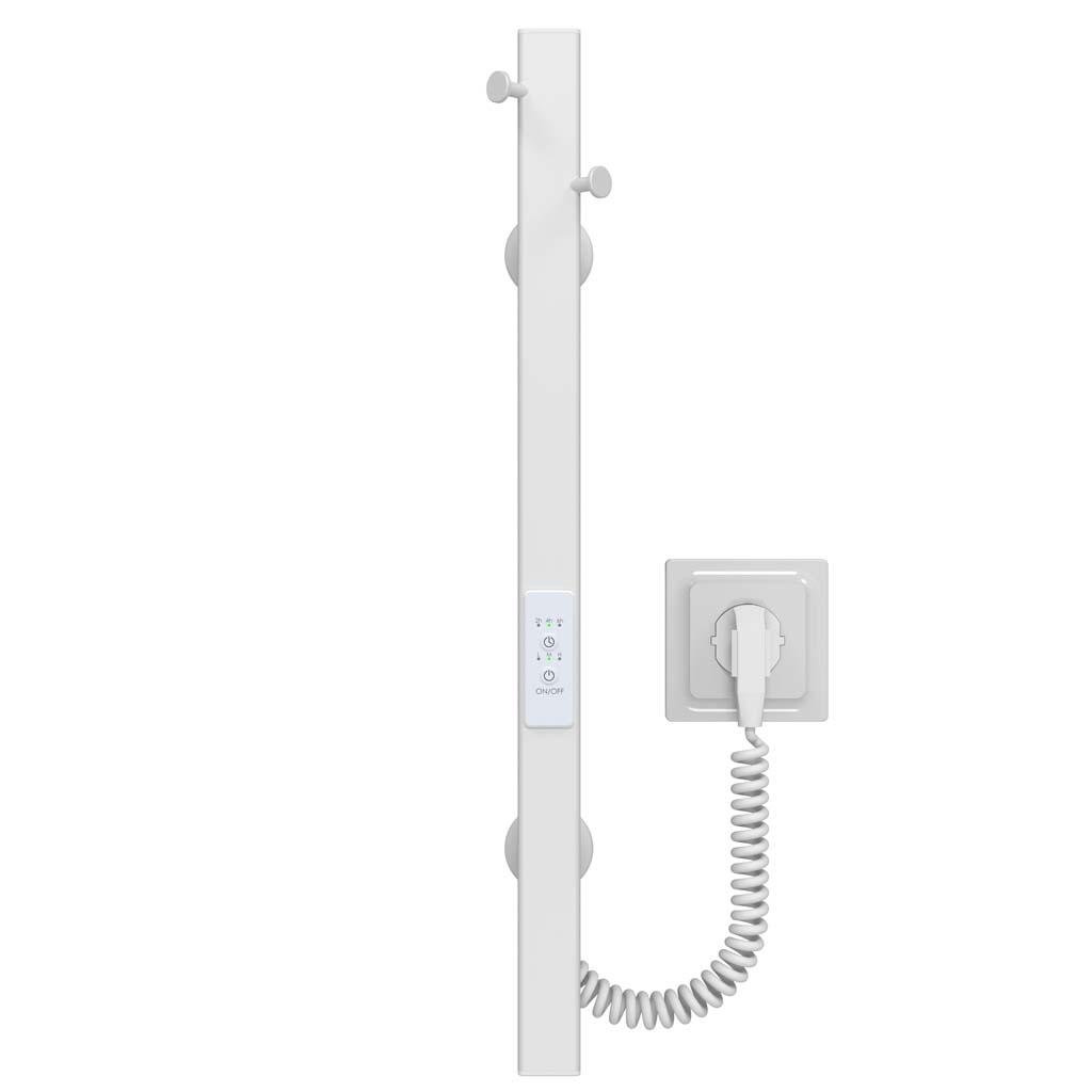 Полотенцесушитель электрический Deffi Holly WD04 нержавеющая сталь 30x500 мм Белый (C.MB.50.30.EWU4 )