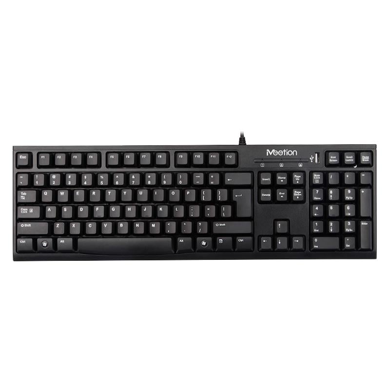 Клавіатура дротова Meetion USB/Hub K815 Black (574172)