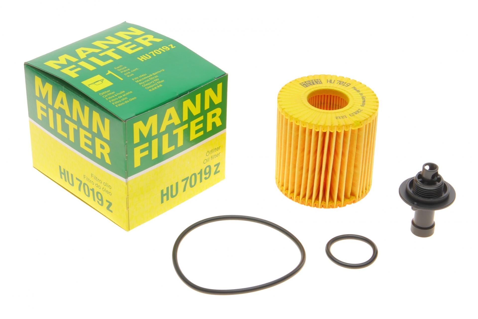 Фільтр масляний Mann-Filter для Lexus RX/NX 2,0-3,5 08-/Toyota Rav 4 2,5 Hybrid 15- (HU 7019 Z)