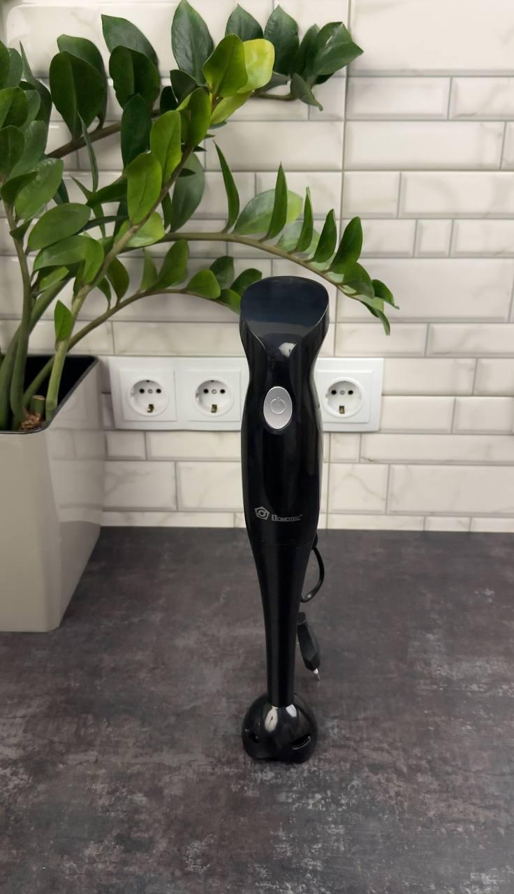 Блендер Domotec занурювальний пластикова нога 400 Вт Чорний (MS-5104)