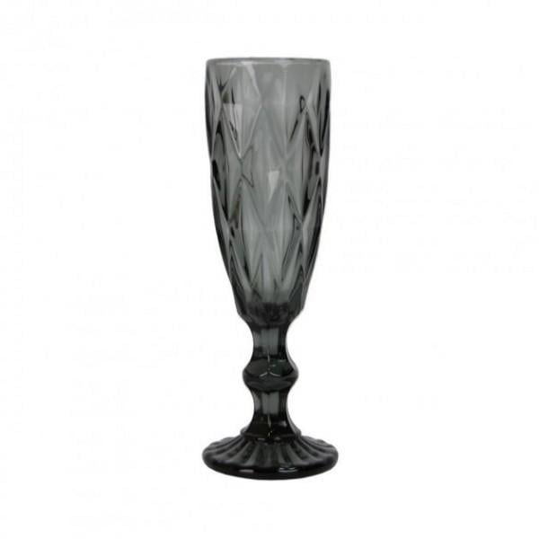 Набір келихів під шампанське Art VB620 6 шт. Чорний (DR000109)