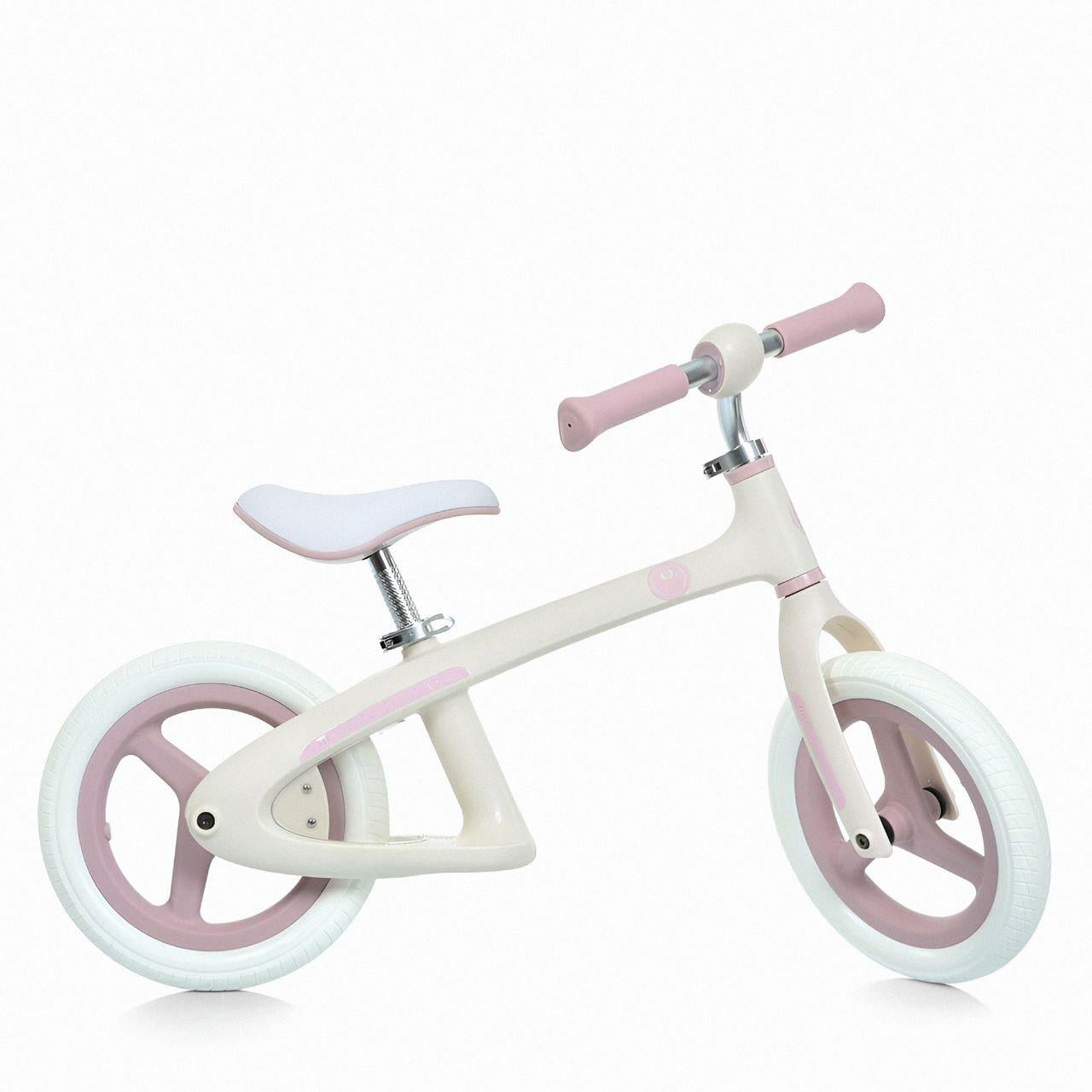 Беговел MBB 1043-3 до 25 кг 2 колеса d 12" алюминиевый сплав вращение руля на 360° Белый (26394191)