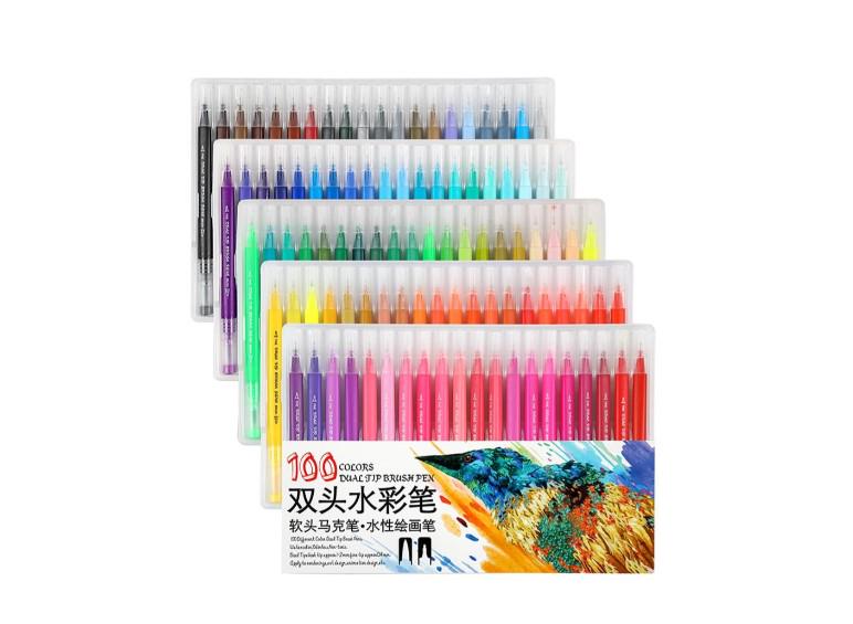 Маркеры для рисования Brush Markers Pens FineLiner 100 шт. (1830478799) Маркеры для рисования Brush Markers Pens FineLiner 100 шт. (1830478799)