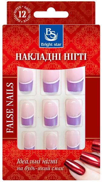 Ногти накладные Bright Star с рисунком 12 шт. (KP8020-19)