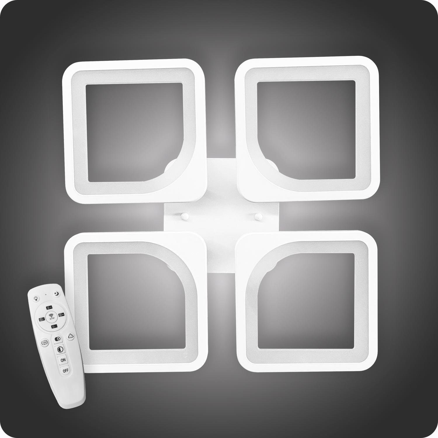 Люстра світлодіодна 517 Dlight з пультом 65 Вт Білий (01771) - фото 2 Люстра світлодіодна 517 Dlight з пультом 65 Вт Білий (01771) - фото 2