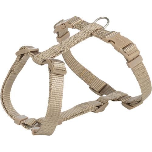 Шлейка Trixie Premium H-harness для собак L-XL 75-120 см 25 мм Песочный
