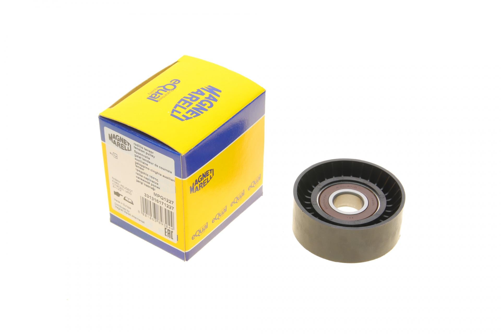 Ролик генератора MAGNETI MARELLI Ford Mondeo IV/Peugeot 407 2.0TDCi/2.2 HDi 06- натяжной MPQ1227 (331316171227 MAGNETI MARELLI)
