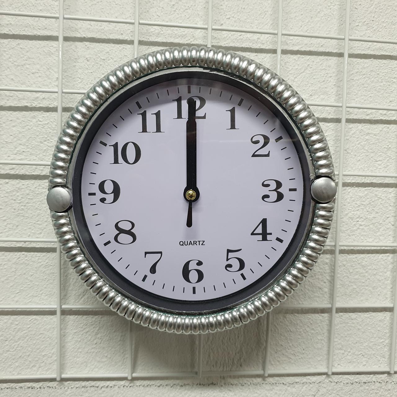 Годинник настінний Quartz 533 Silver (27229726)