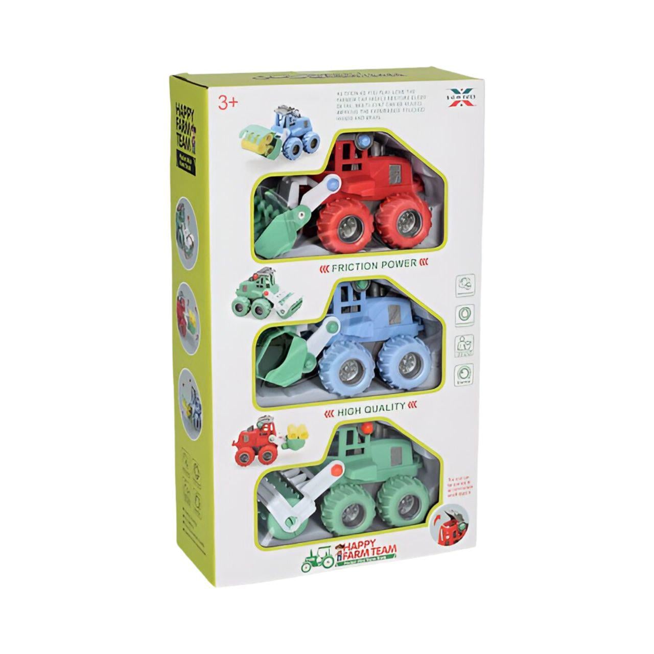 Набор машинок 2018-51-52 инерционные 11 см 3 шт. подвижные детали Набор машинок 2018-51-52 инерционные 11 см 3 шт. подвижные детали