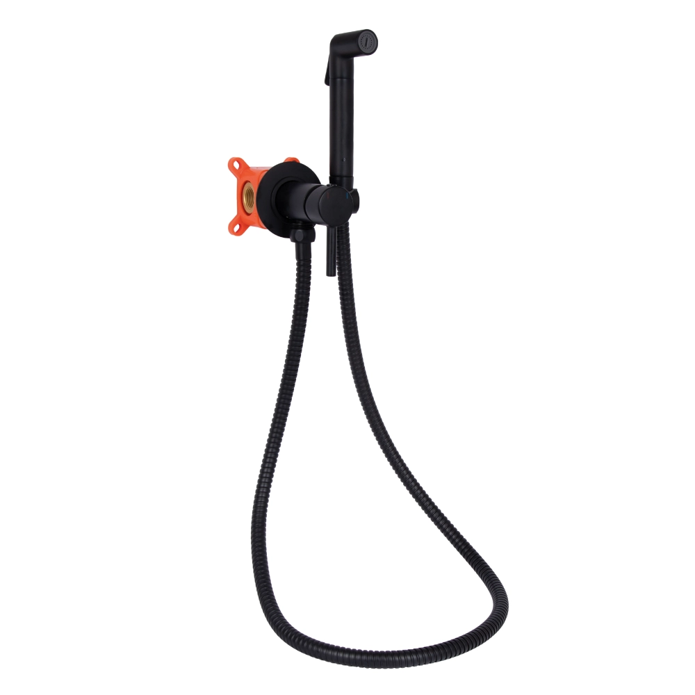 Смеситель для гигиенического душа скрытого монтажа Qtap Inspai-Varius k35 округлый Matt Black (29624) Смеситель для гигиенического душа скрытого монтажа Qtap Inspai-Varius k35 округлый Matt Black (29624)