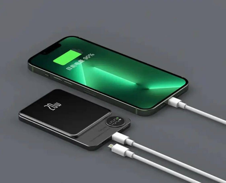 Повербанк беспроводной Q9 5000 mAh Черный (30322599) - фото 4 Повербанк беспроводной Q9 5000 mAh Черный (30322599) - фото 4