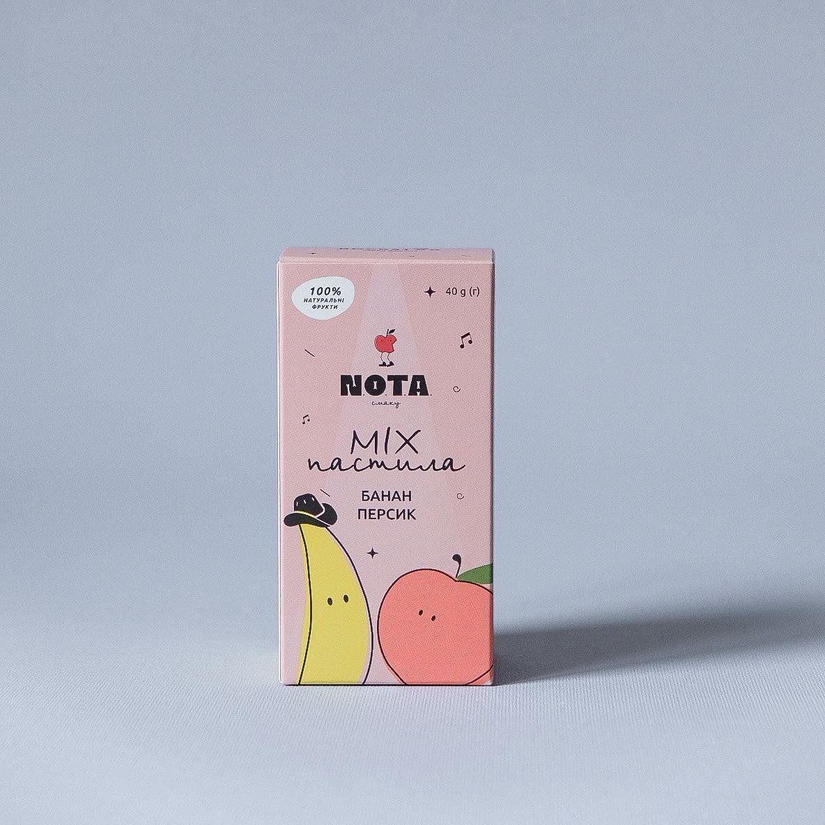 Пастила NOTAсмаку Микс Банан/Персик 40 г (14327295) - фото 3