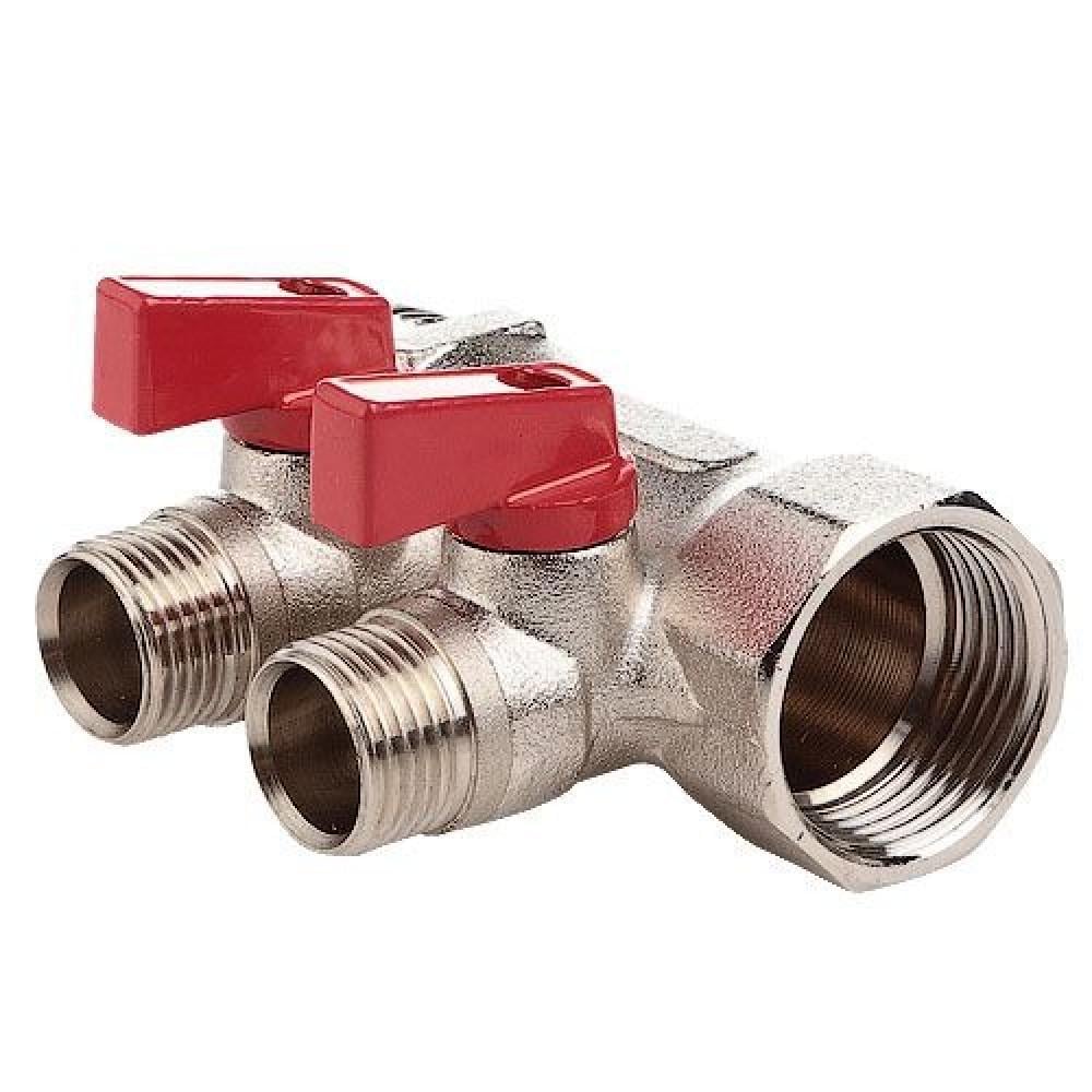 Колектор FADO S.r.l з кульовими кранами 2х3/4х1/2" (KSR02) - фото 1 Колектор FADO S.r.l з кульовими кранами 2х3/4х1/2" (KSR02) - фото 1