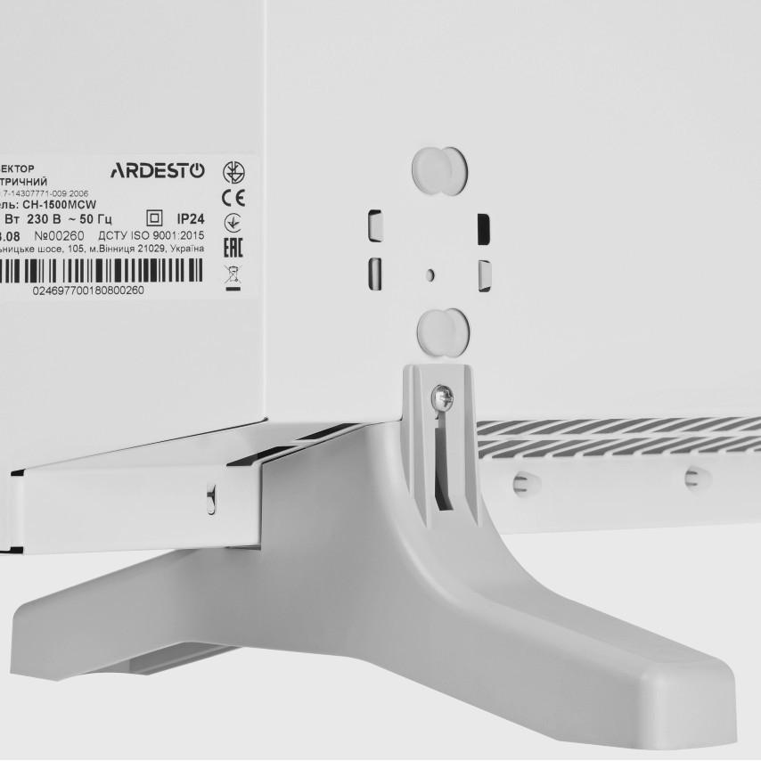 Конвектор електричний Ardesto з механічним керуванням 1500 Вт (AR-CH-1500MCW) - фото 8