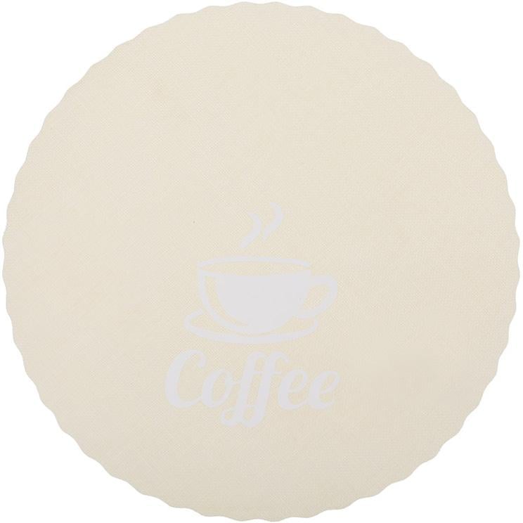 Коврики сервировочные 12 шт. Doily Coffee 38 см Молочный