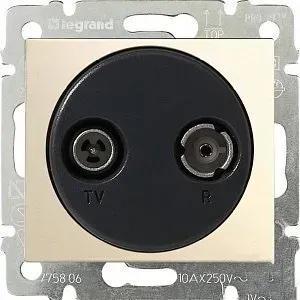 Розетка TV/R Legrand Valena конечная Слоновая кость (774333)