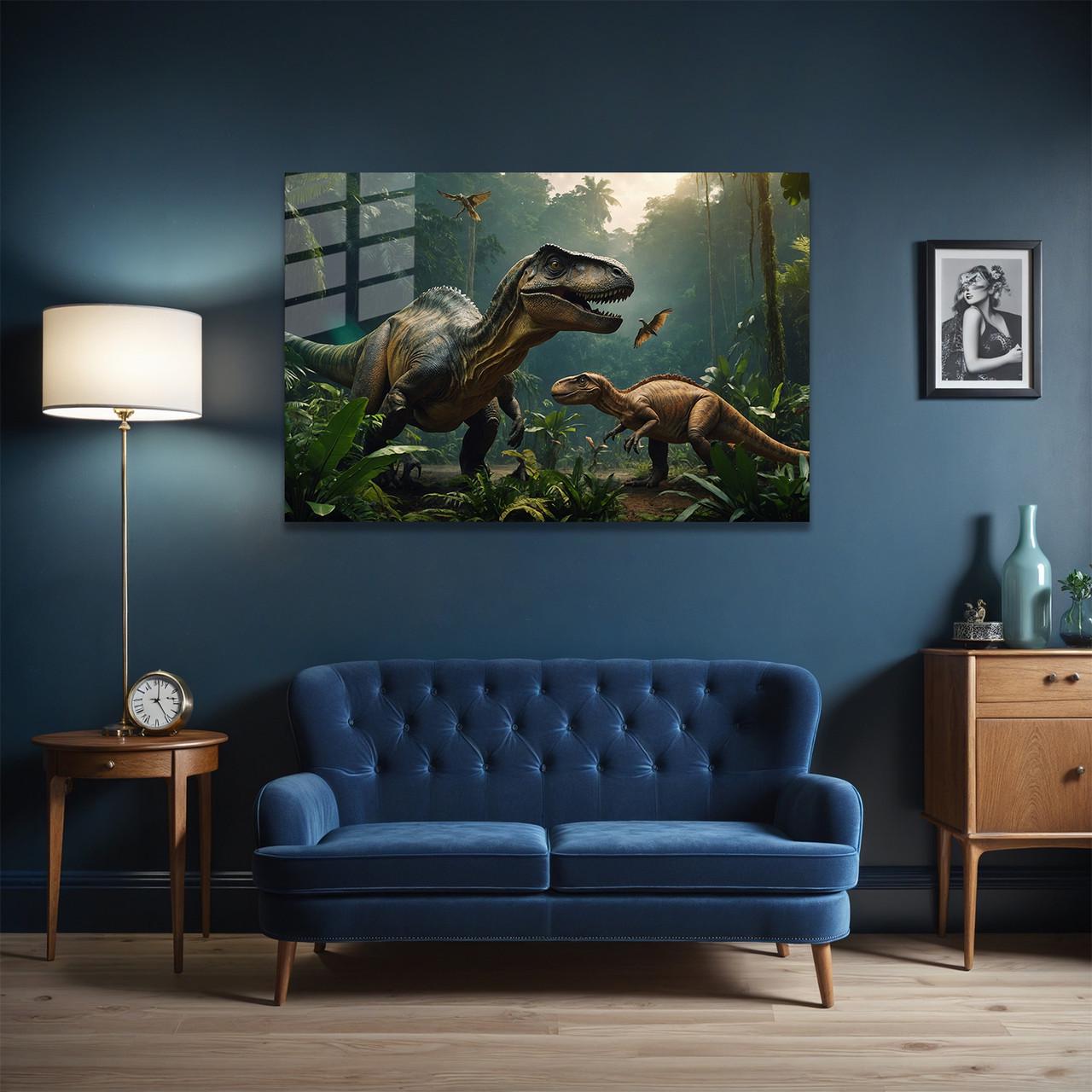 Картина на стекле NovellaPrint Мир динозавров 75х50 см (516.2) - фото 2