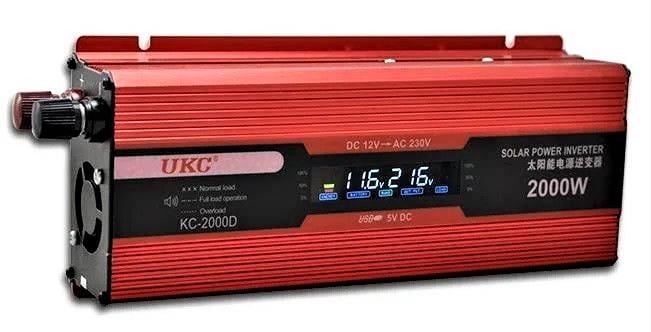 Инвертор автомобильный KC-2000D 2000 W (3739) - фото 7