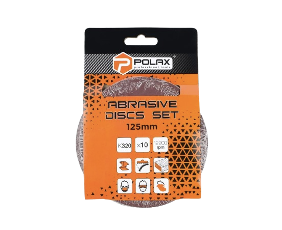 Шлифовальный круг Polax на самоклеющейся липучке для болгарки 125 мм зерно к320 10 шт. (27735047) - фото 2 Шлифовальный круг Polax на самоклеющейся липучке для болгарки 125 мм зерно к320 10 шт. (27735047) - фото 2