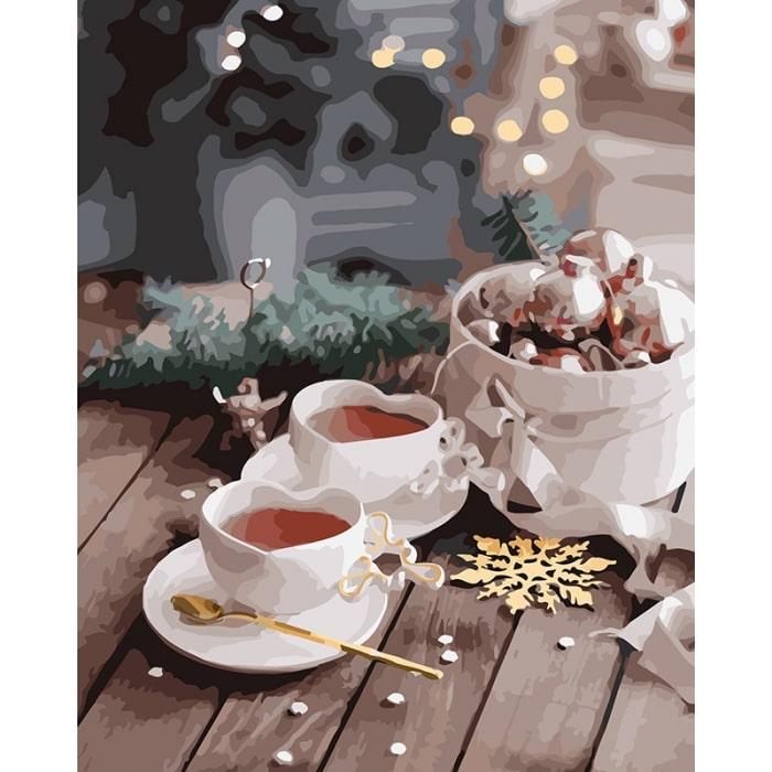 Картина по номерам Идейка Привкус праздника КНО5570 холст на подрамнике 40x50 см (1394032337)