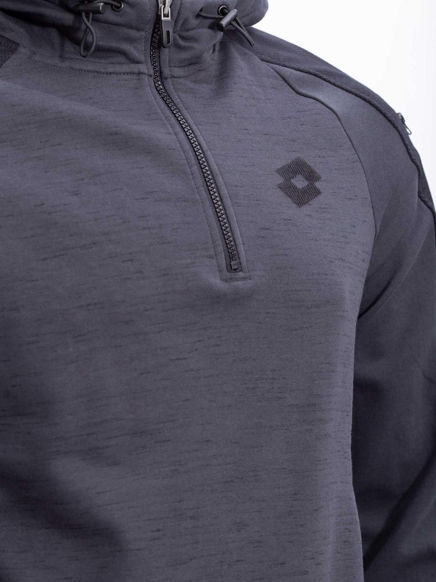 Худі Lotto TRAINING SWEAT HZ HD 220056/4C0 XL Темно-сірий/Чорний - фото 6