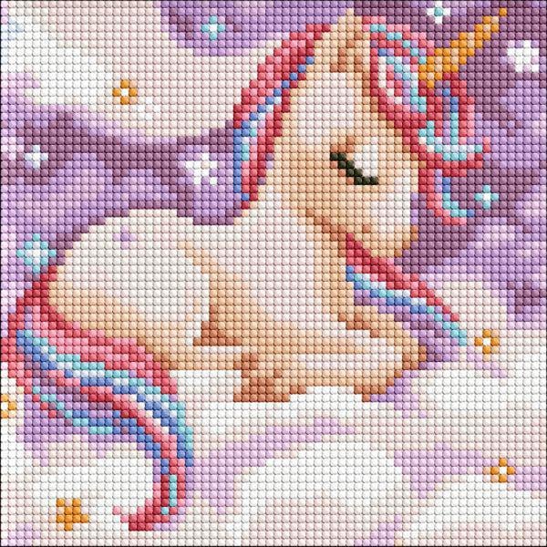 Алмазная мозаика Идейка Волшебный сон с голограммными стразами 20x20 см (Id-AMC7793)