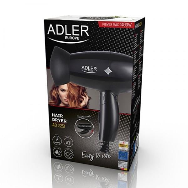 Фен Adler AD 2251 1400W Black - фото 4