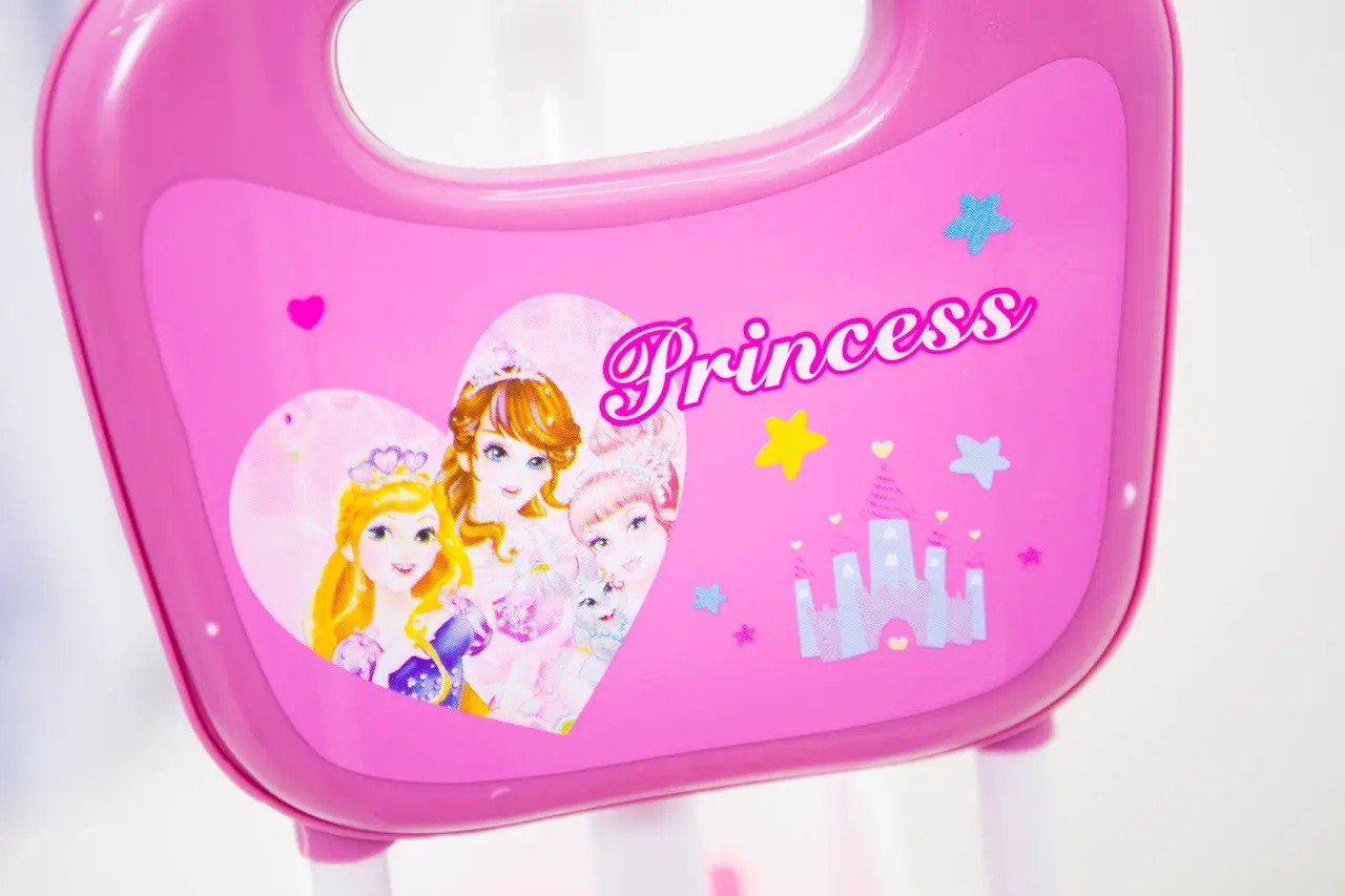 Велосипед детский RUEDA Princess стальной с корзиной и багажником от 5 лет 18" Розовый (cc5a93d8) - фото 10