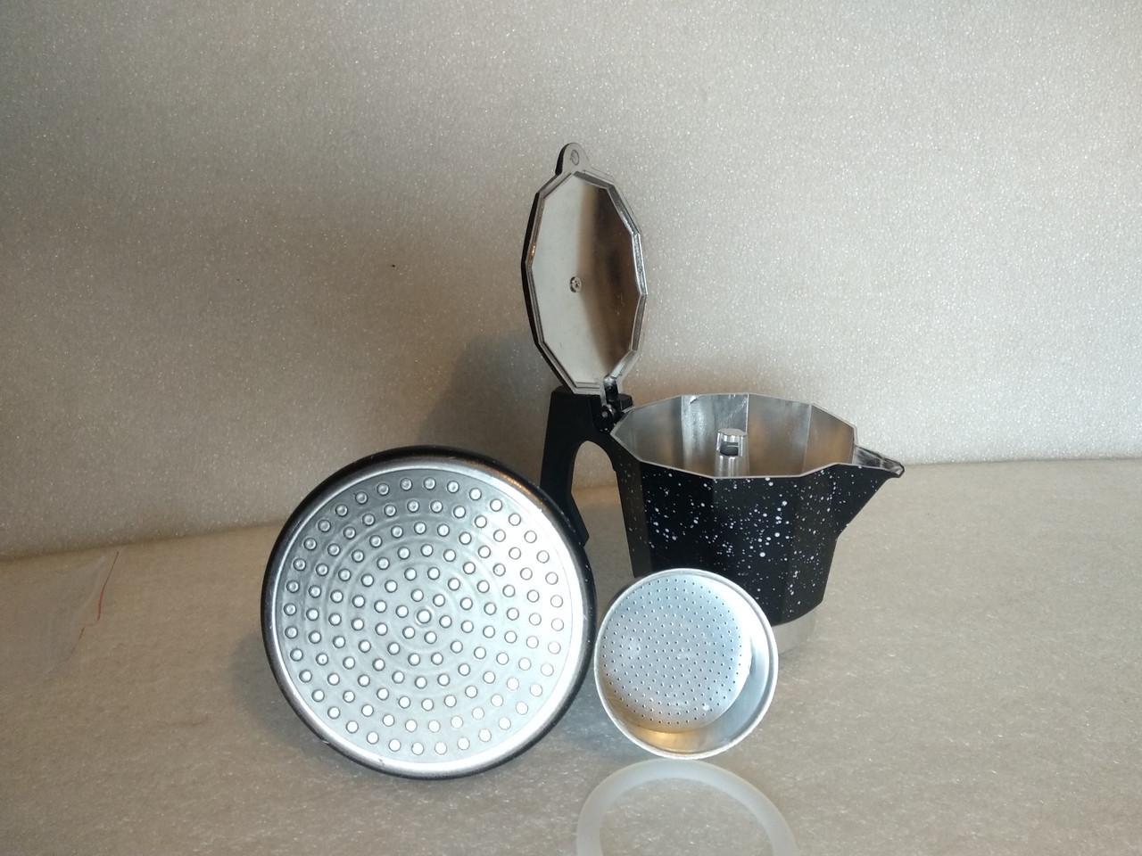 Гейзерная кофеварка Bohmann алюминиевая 300 мл на 6 чашек (BH-9706) - фото 7 Гейзерная кофеварка Bohmann алюминиевая 300 мл на 6 чашек (BH-9706) - фото 7