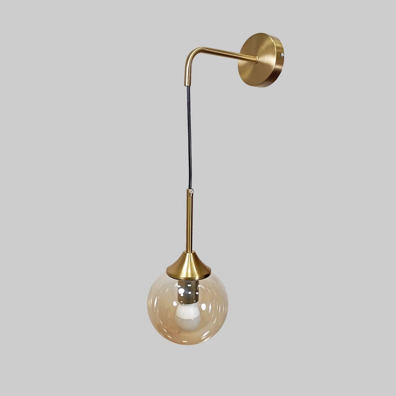 Бра современное на 1 лампу Bulb Бронзовый (52-W4412-1 BRZ+BR