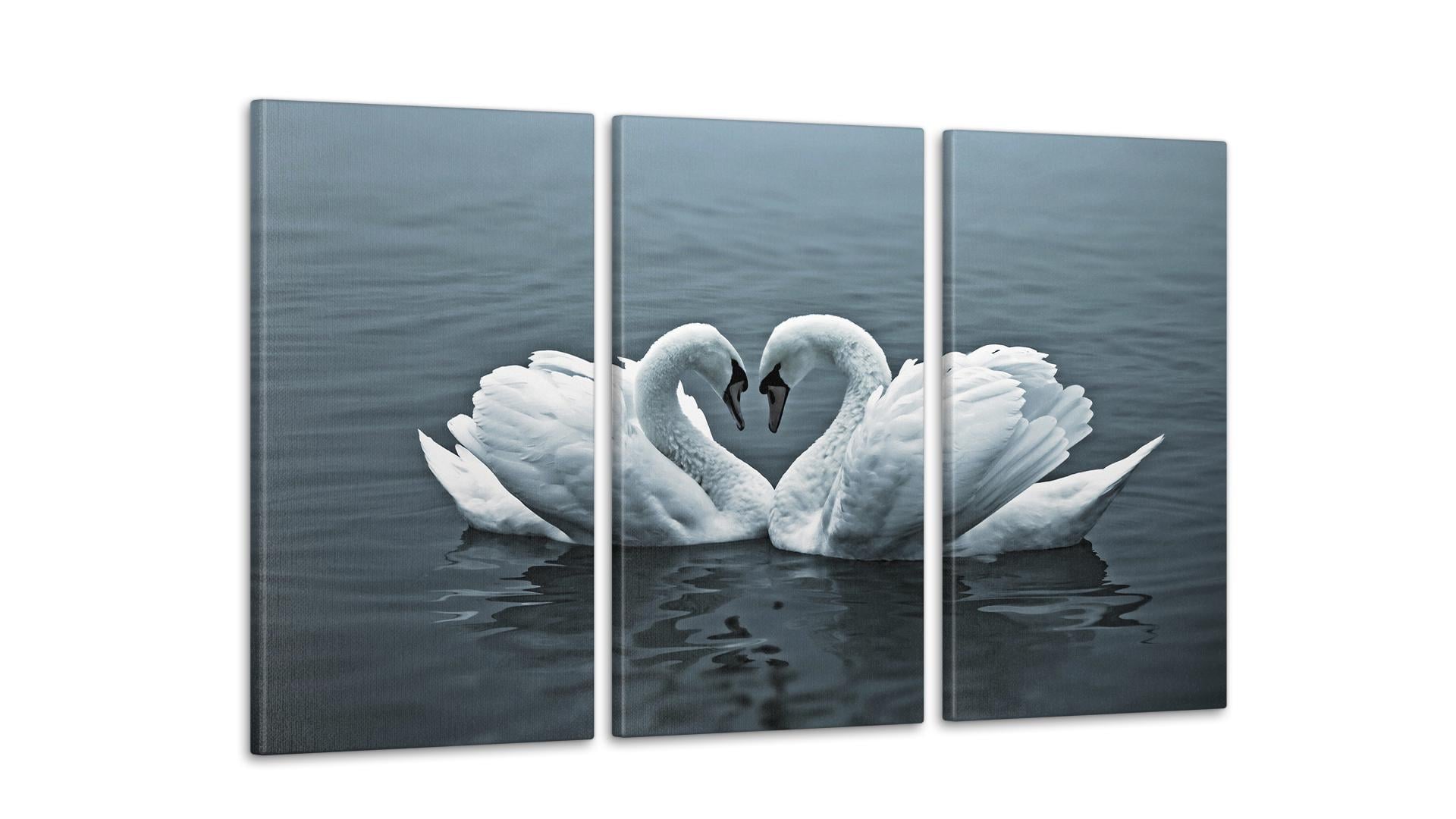 Модульная картина Лебеди 53x100 см (Art-112_3А)