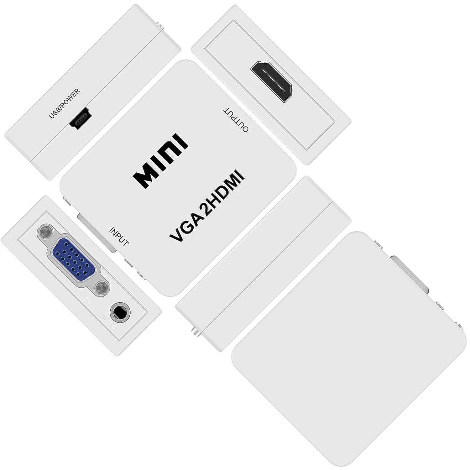 Конвертер видеосигнала с VGA на HDMI порт Addap VGA2HDMI-01 мультимедийный Full HD 1080P - фото 14 Конвертер видеосигнала с VGA на HDMI порт Addap VGA2HDMI-01 мультимедийный Full HD 1080P - фото 14