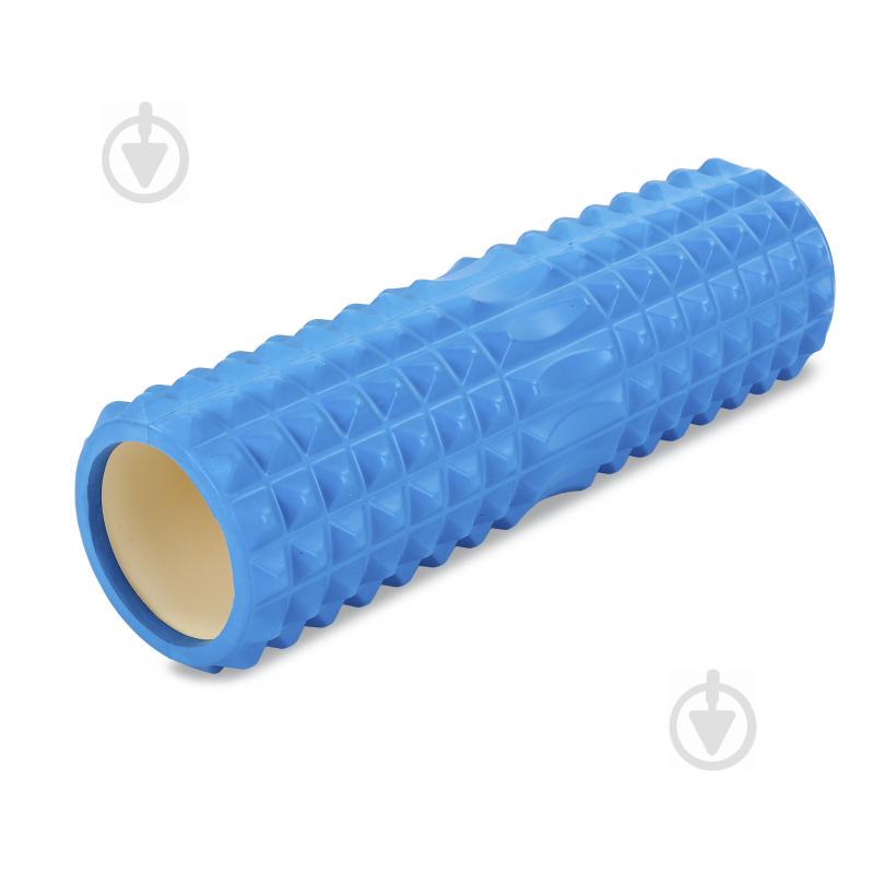 Роллер для занятий йогой и пилатесом Grid Spine Roller FI-6674 d-14см, l-45см Синий