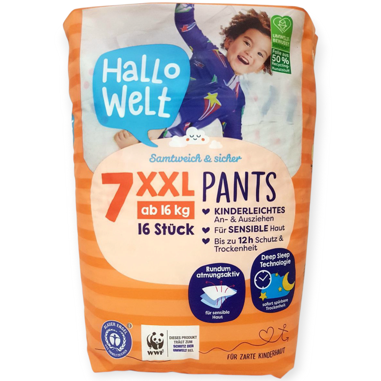 Підгузки-трусики Hallo Welt 7 16+ кг 16 шт. (2697446073)