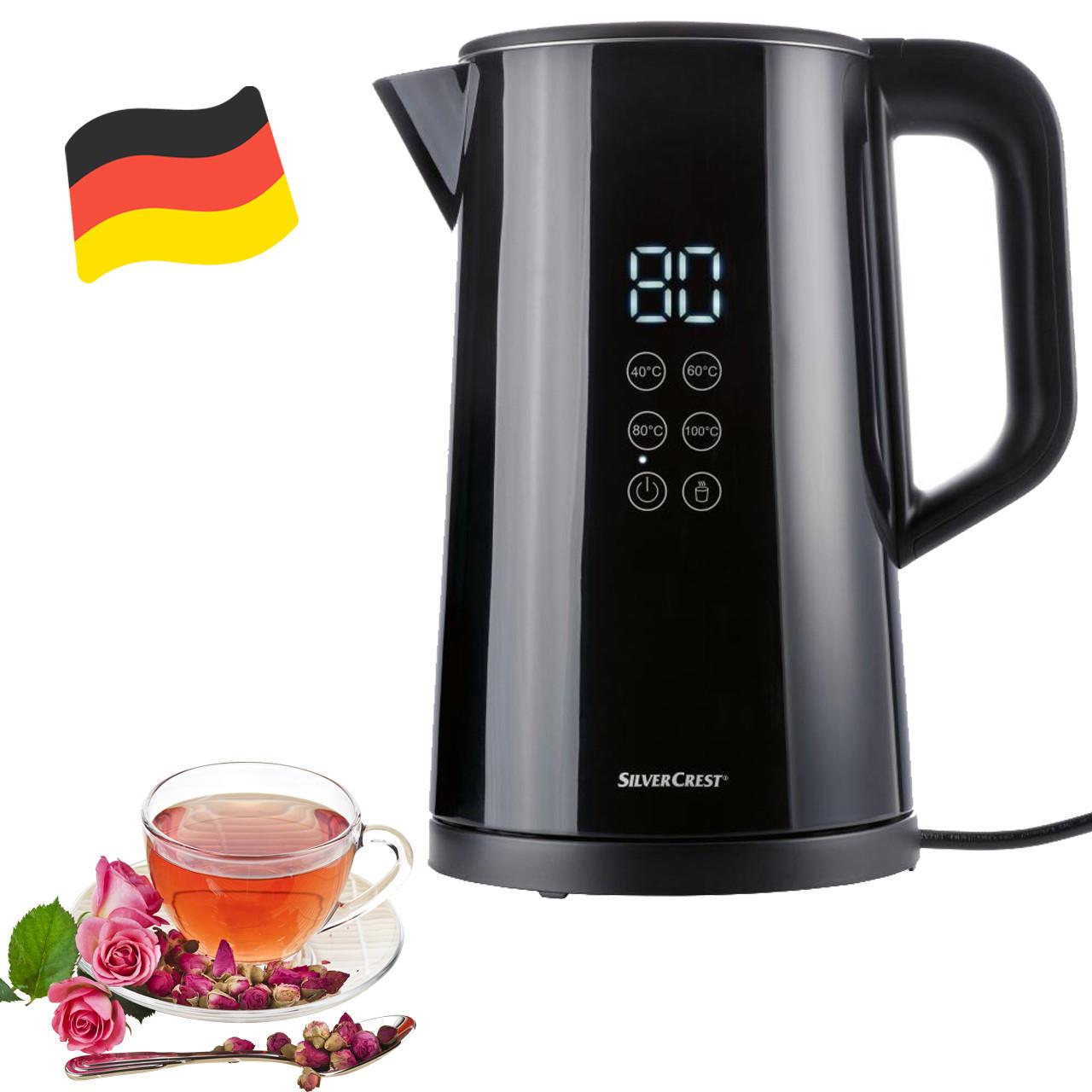 Электрочайник Silver Crest SWD Cool-Touch с регулировкой температуры (SWD 3000 A1 Черный) - фото 2 Электрочайник Silver Crest SWD Cool-Touch с регулировкой температуры (SWD 3000 A1 Черный) - фото 2