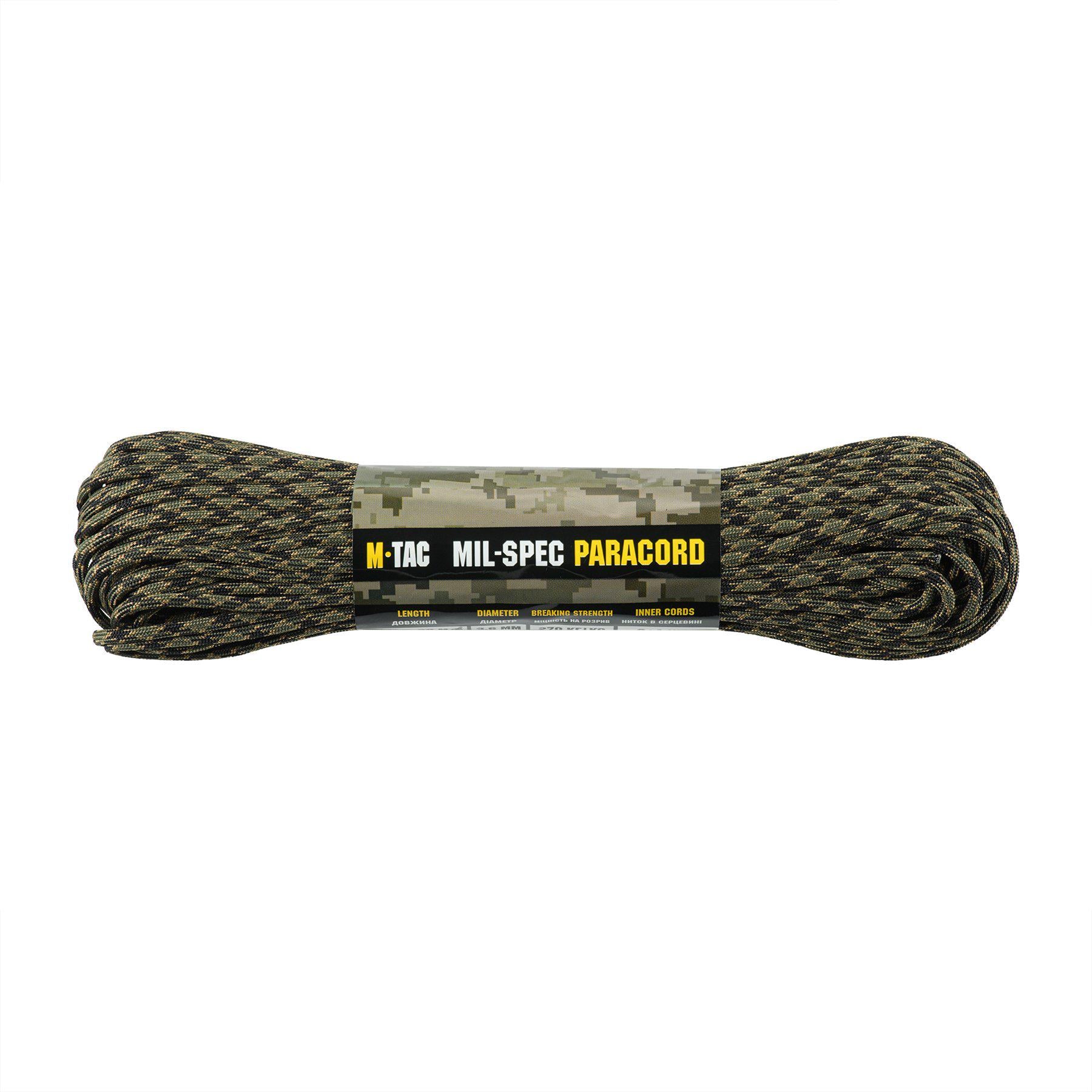 Паракорд M-Tac 550 mil-spec 30 м Tiger Stripe Паракорд M-Tac 550 mil-spec 30 м Tiger Stripe
