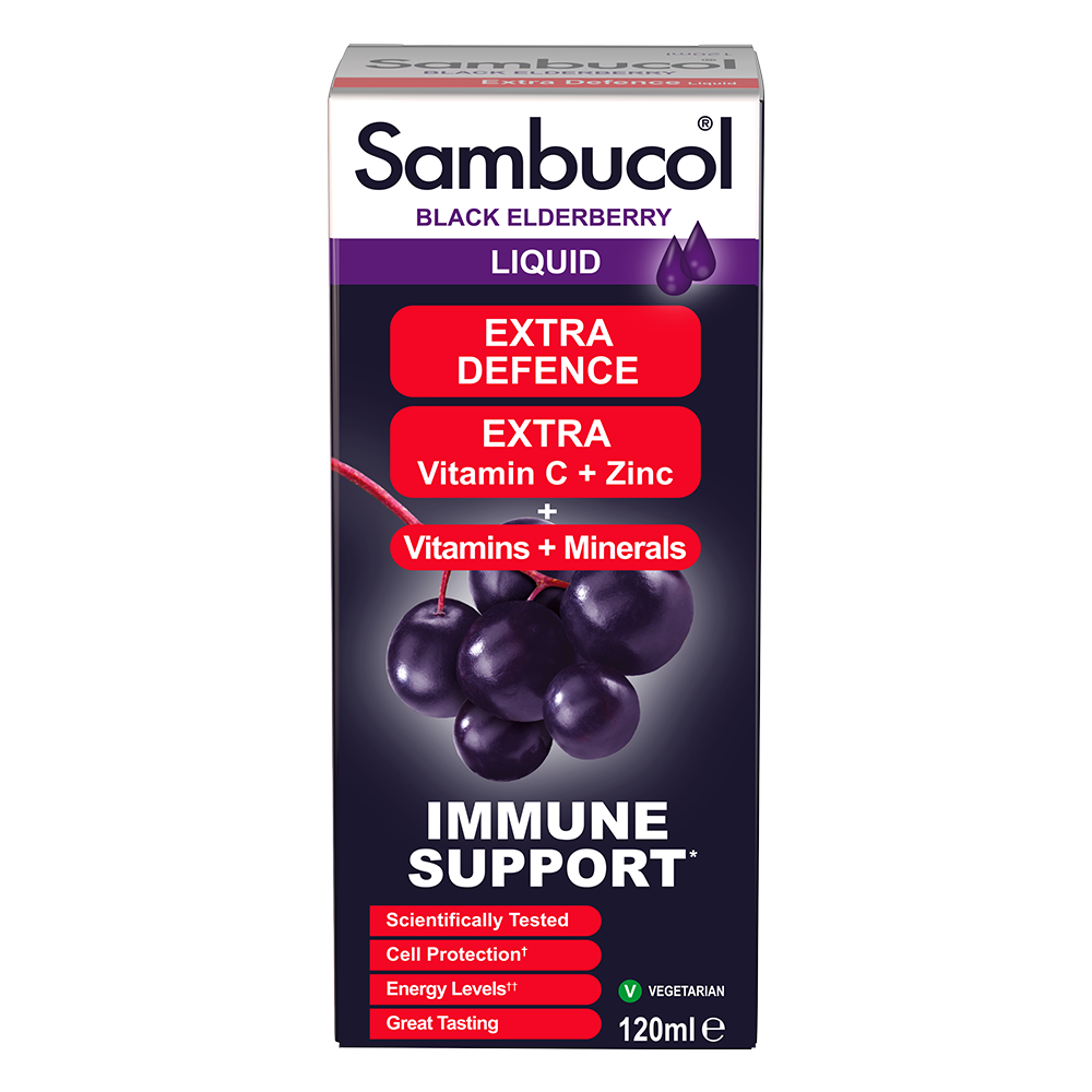 Самбукол сироп для иммунитета Sambucol Extra Defence Черная бузина/Витамины/Минералы от 12 лет 120 мл - фото 3