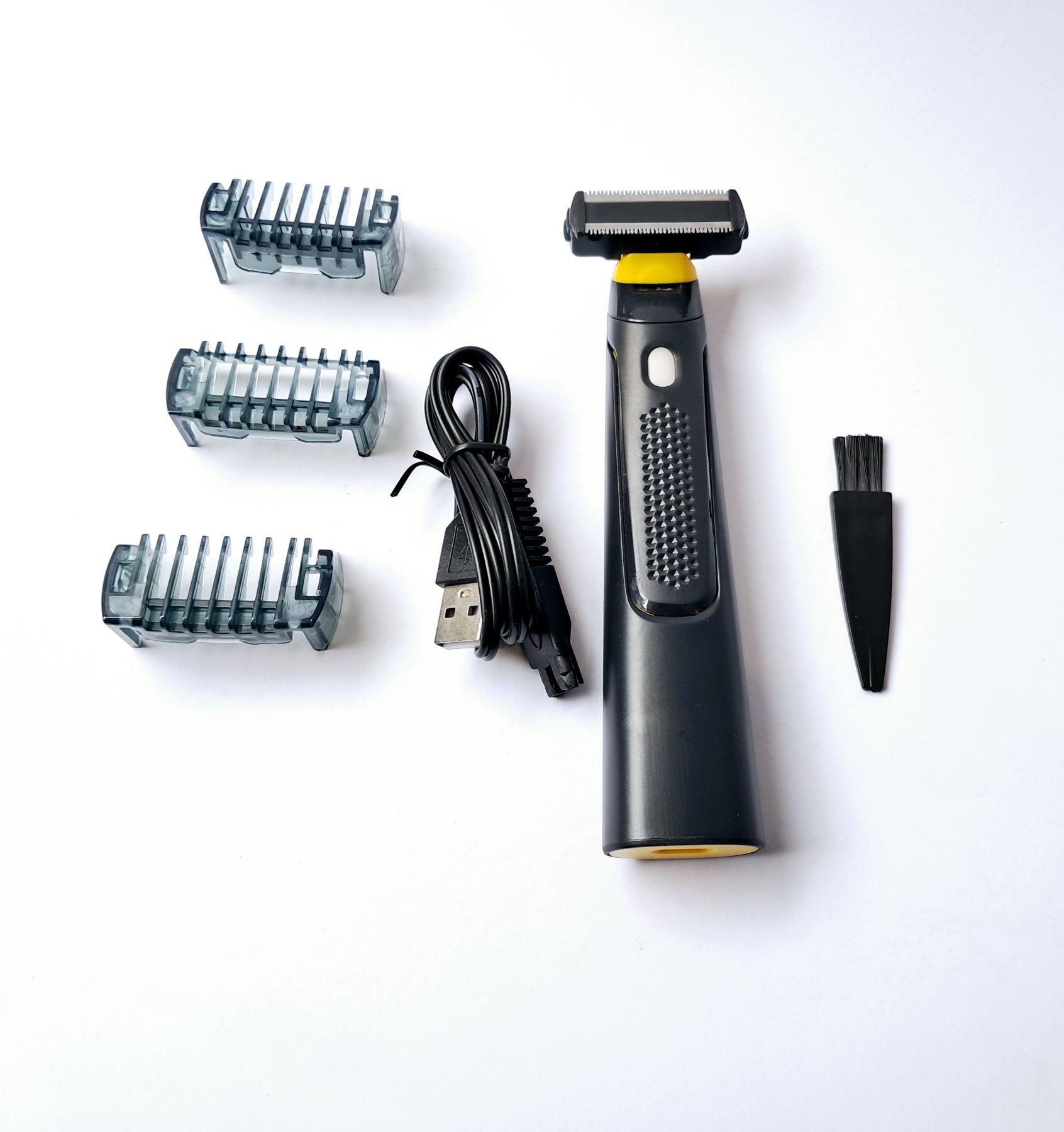 Тример бездротовий чоловічий USB 800 mAh TER-12 Чорний Тример бездротовий чоловічий USB 800 mAh TER-12 Чорний