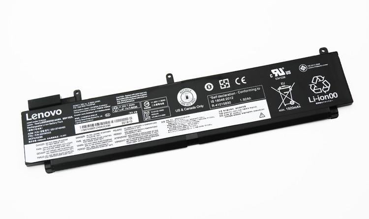 Батарея Lenovo ThinkPad T470S/00HW022/11,25 V/24 Wh/1920 mAh