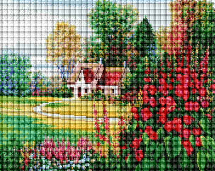 Алмазная мозаика ArtStory Лето в селе 40x50 см (ASM62)