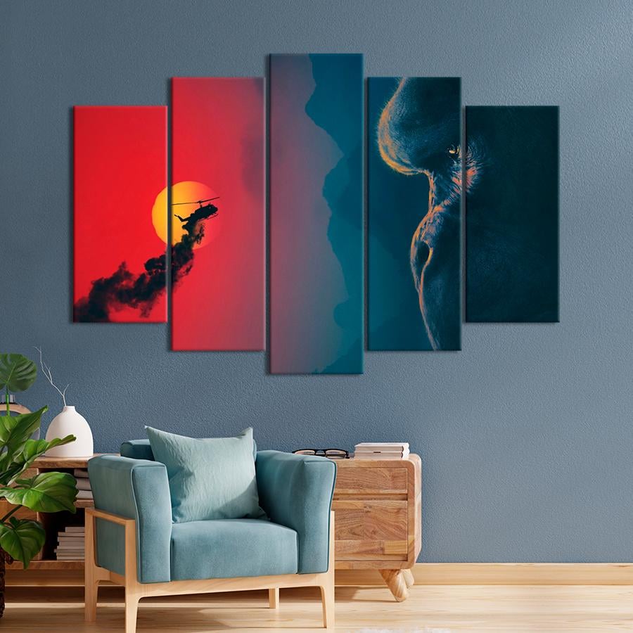 Настенний декор Гигантская горилла Кинг Конг 112x68 см (A73-5)